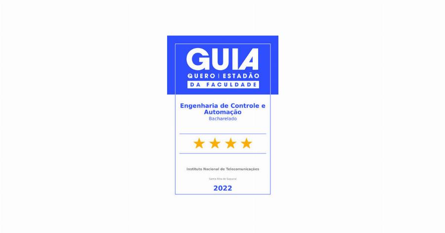 Engenharia de Controle e Automação do Inatel está entre as nove melhores do Brasil, segundo o Estadão e a Quero Educação