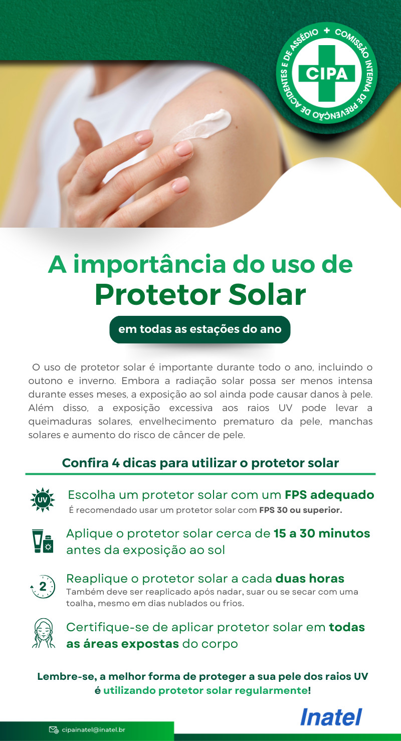 Incentivo ao uso de filtro solar