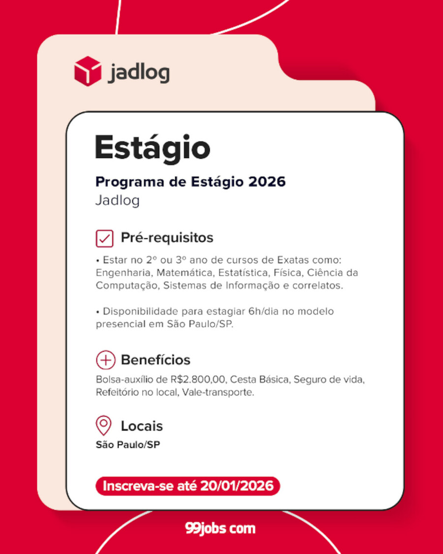 Estágio 2026/ Jadlog