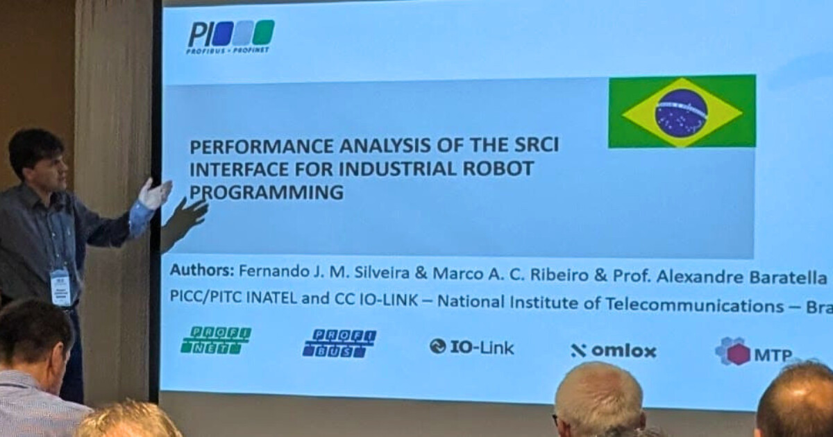 Docente apresentou pesquisas do laboratório de Indústria 4.0, resultados institucionais e iniciativas brasileiras em automação industrial durante o 37th PI Meeting, em Seul.