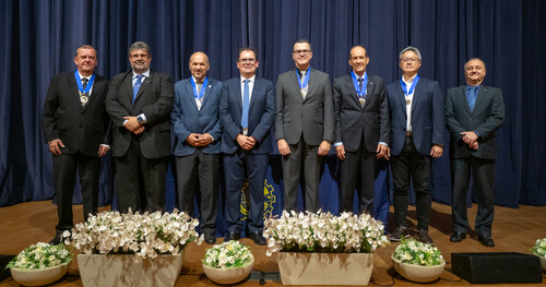 Personalidades e Instituições homenageadas em 2025 foram fundamentais para o desenvolvimento tecnológico do Inatel nos seus 60 anos