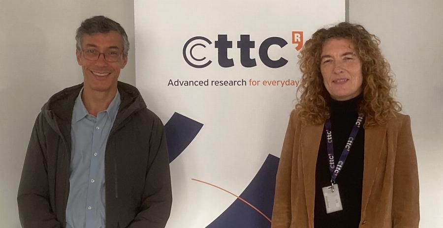 Prof. Luciano Leonel Mendes em visita ao CTTC em Barcelona