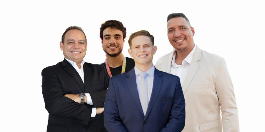 Sócios da Startup Atelco, incubada em fevereiro de 2024 no Inatel