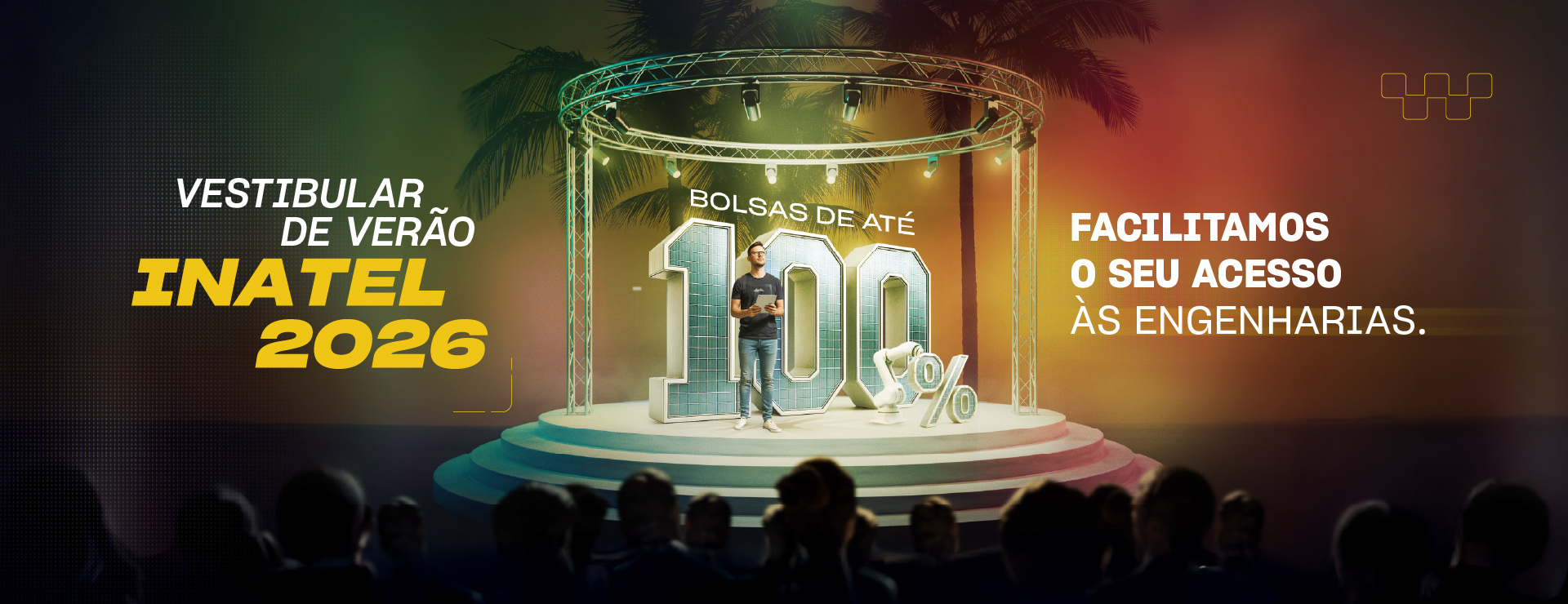 Garanta sua bolsa de estudo para estudar no Inatel, uma faculdade de engenharia em Minas Gerais