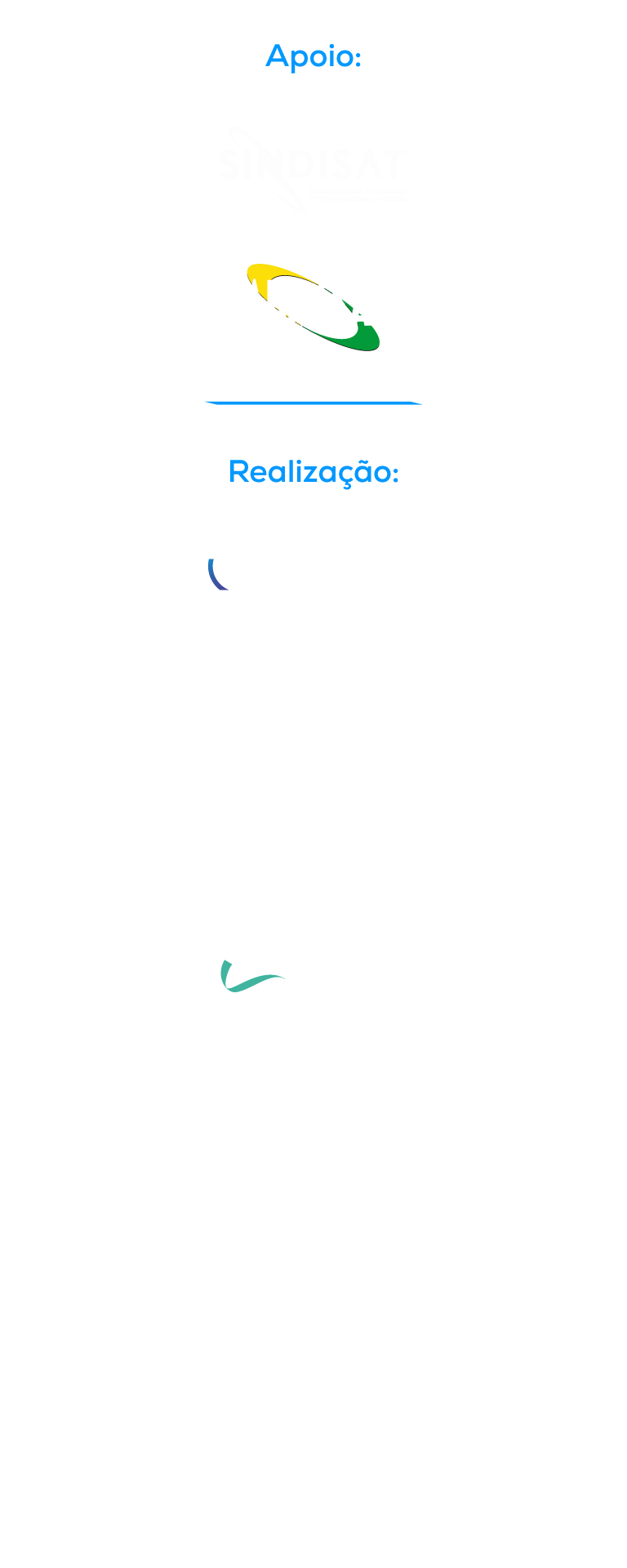 Logos de realização e apoio: Universidade Federal do Ceará, nic.br, cgi.br Inatel, UK Government, xGMobile, Fapemig, Embrapii, Governo de Minas, Ministério da Ciência e Tecnologia - Governo Federal - Brasil